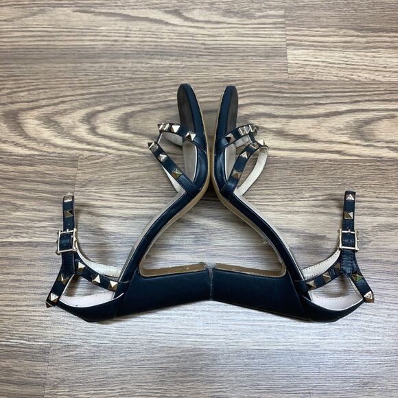 Valentino Garavani Rockstud Women's Size EU 40 Black Leather Stiletto Sandals. - Picture 2 of 15